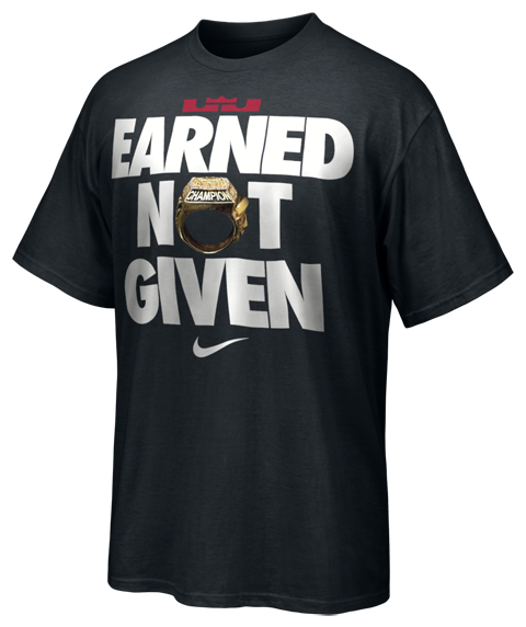 earned not given lebron