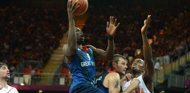 Luol Deng GB vs Spain Olympics