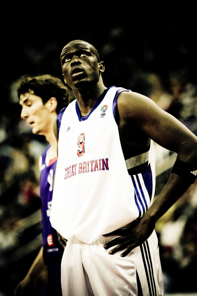 Luol Deng playing for Team GB