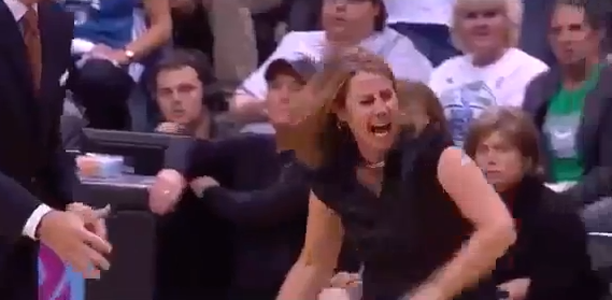 WNBA Coach Cheryl Reeve Throws Jacket