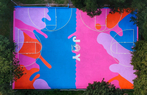 Art Basketball Court in Brighton