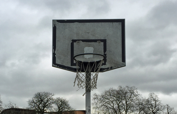 Basketball hoop in England