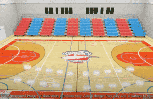 City of Birmingham Rockets 2k basketball court refurbishment