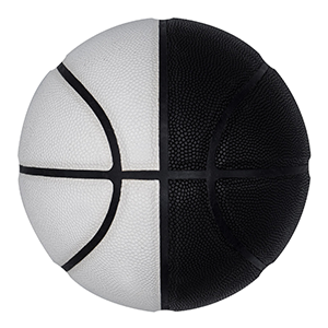 Airball black an white basketball