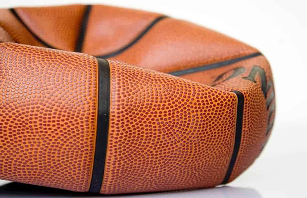 Deflated outdoor basketball