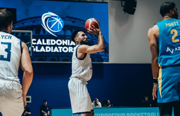 Caledonia Gladiators thrashed 96-67 BC CSU Sibiu in FIBA Europe Cup at the PlaySport Arena on Wednesday evening.
