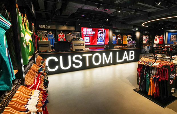 NBA Store London Custom Lab