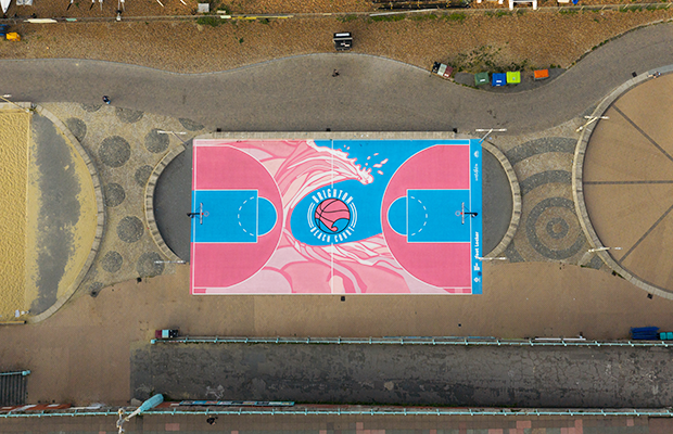 Brighton Beach Basketball Court Aerial